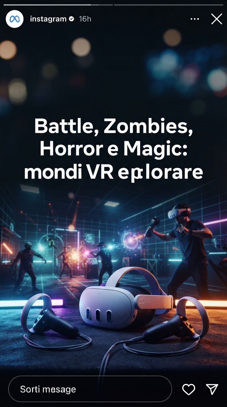 Esperienza di gioco con visore 3D all’Arena VR Random di Reggio Calabria